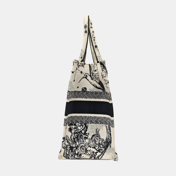 Book Tote Medium Canvas White