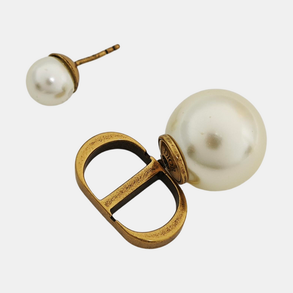 Dior Tribales Metal Gold Stud Earrings