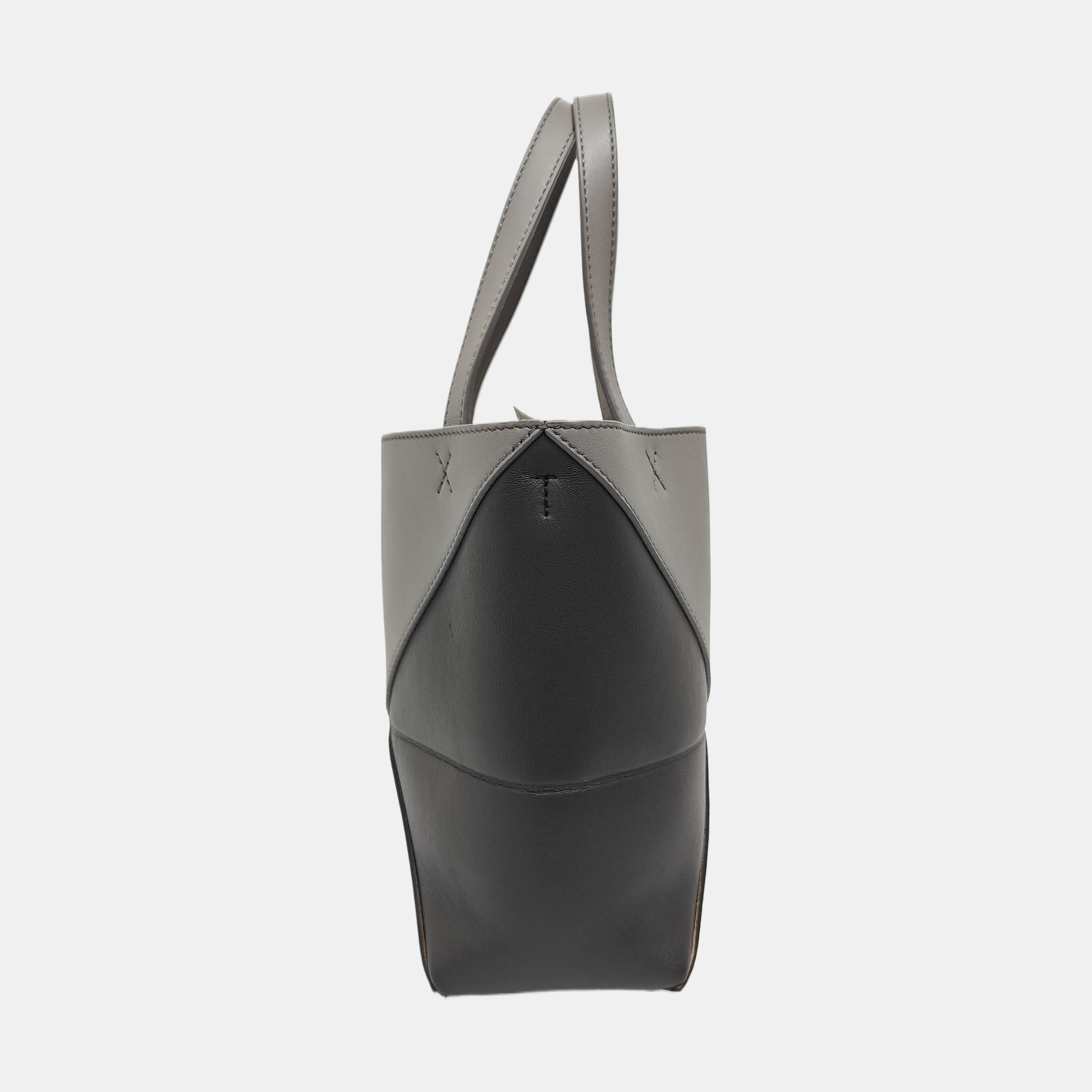 Authenticated pre-owned  Puzzle Fold Mini Calfskin Grey - Shoulder Bag at Looply