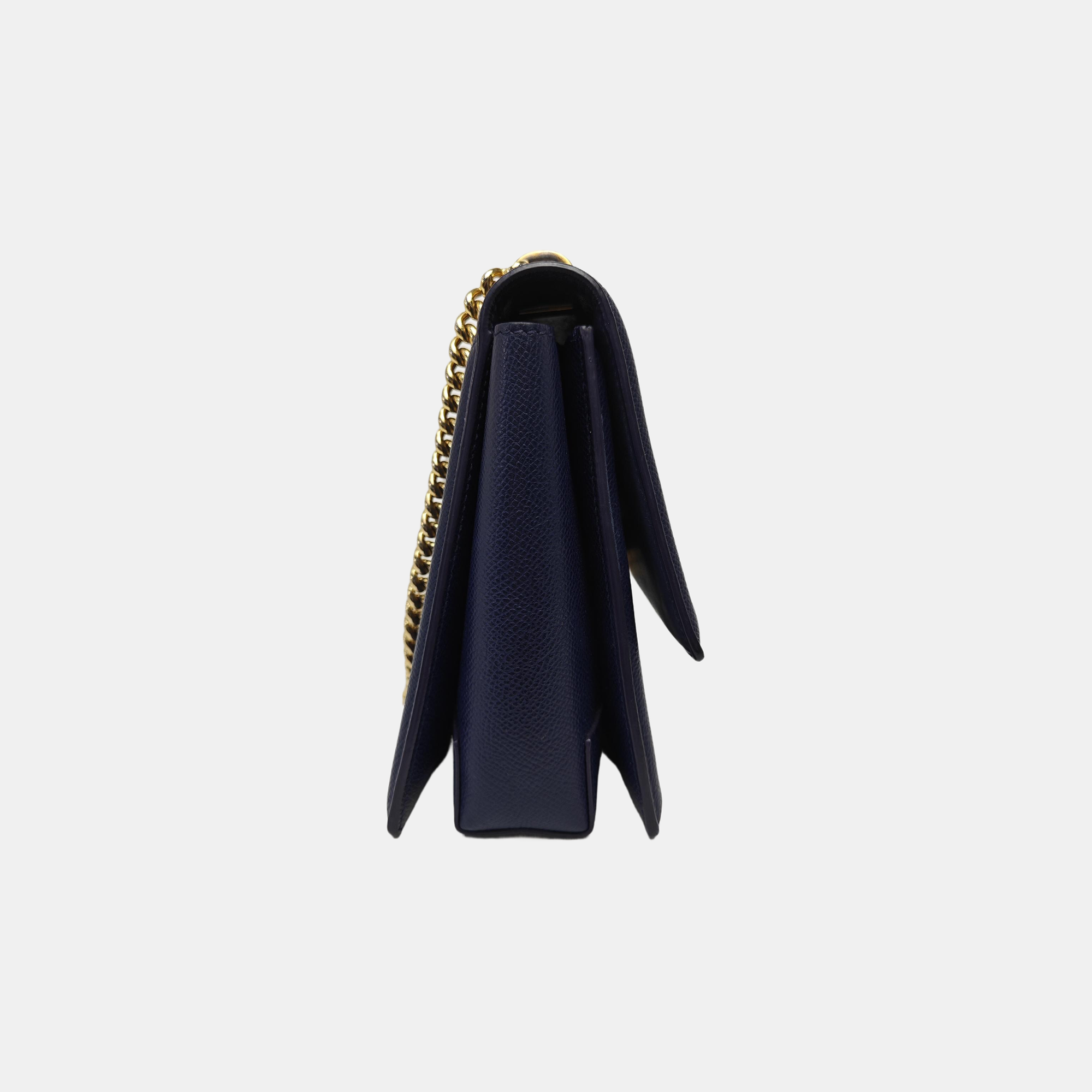 Ginny Medium Calfskin Blue