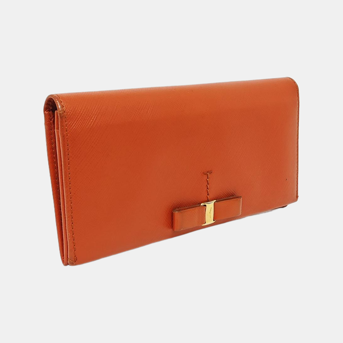Vara Calfskin Orange Wallet