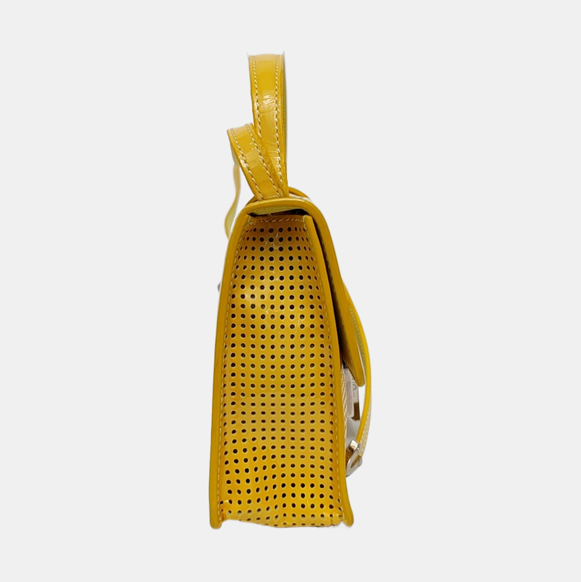Leather Shoulder Bag Yellow