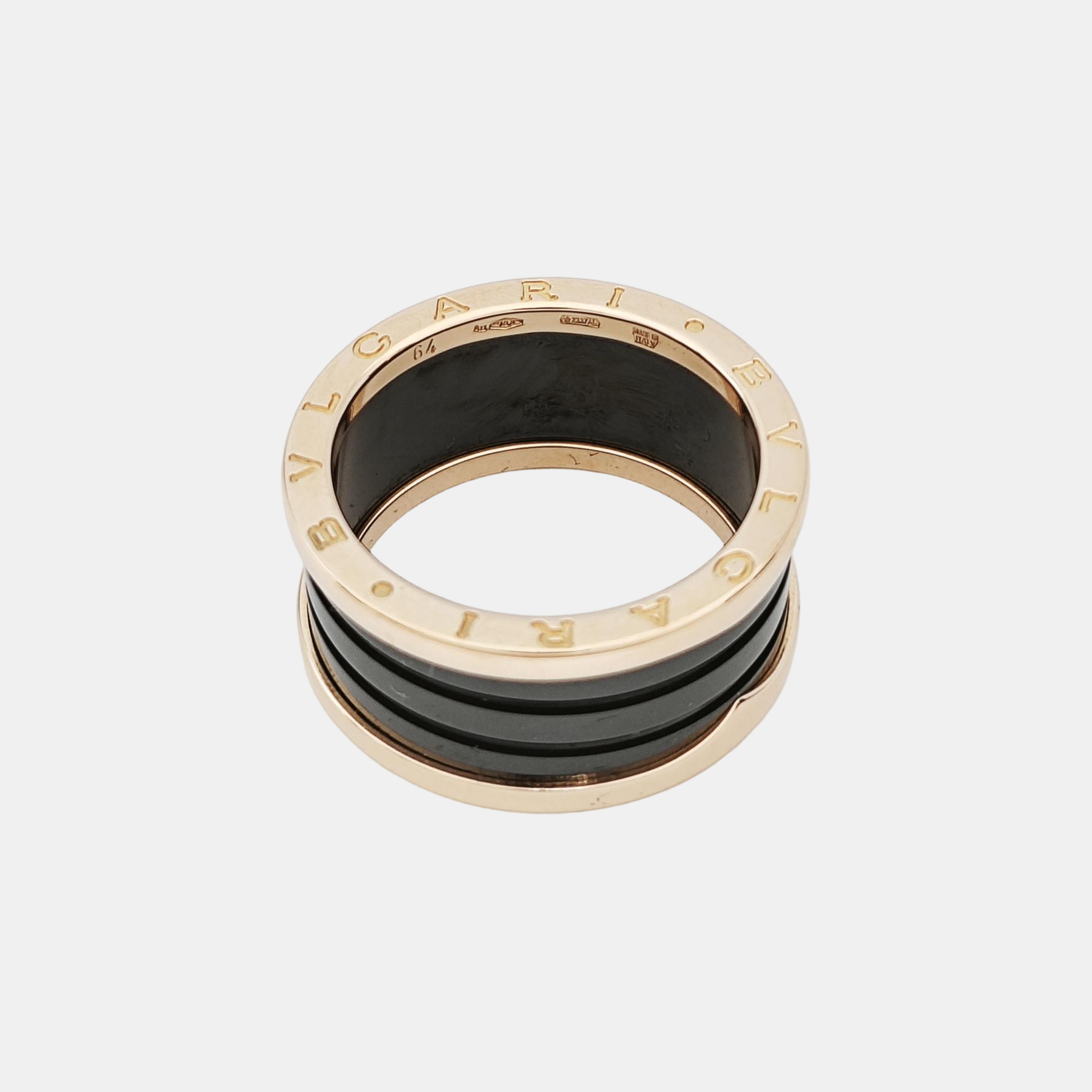 B.ZERO1 18k Rose Gold Ring EU 64