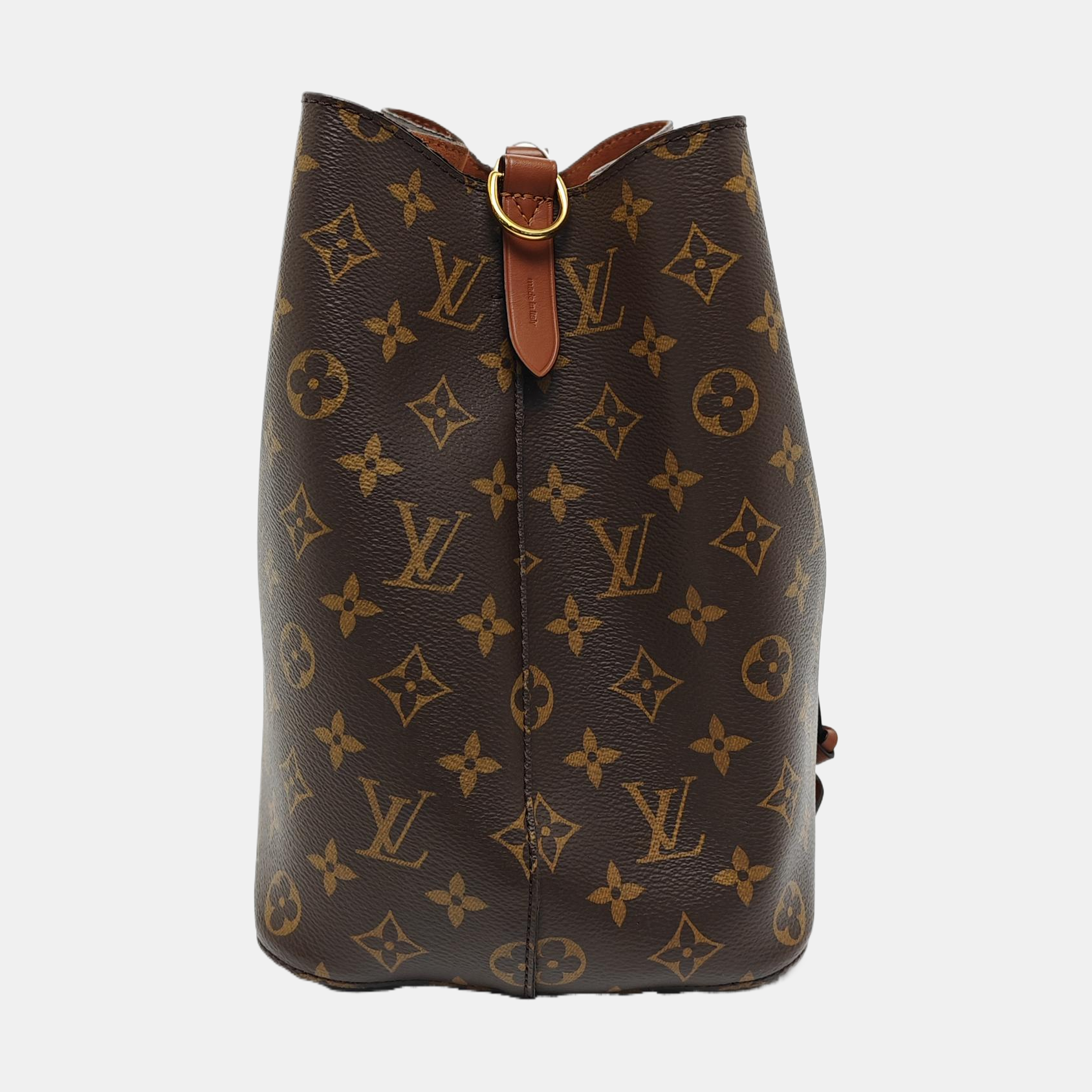 NÉONOÉ MM Monogram Coated Canvas Brown