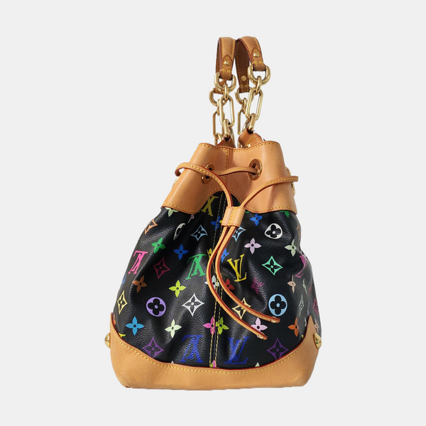 URSULA Monogram Coated Canvas Black