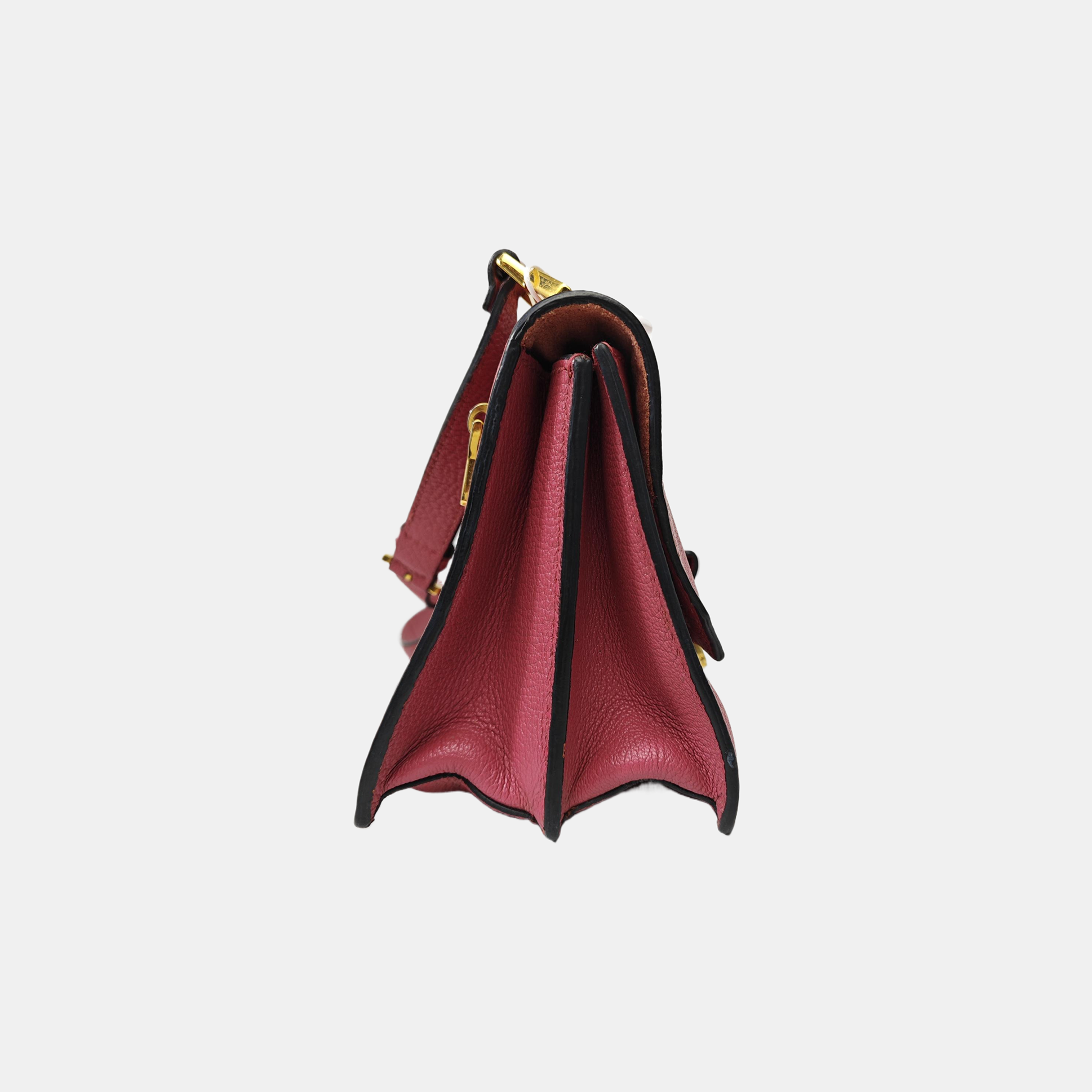Calfskin Shoulder Bag Red