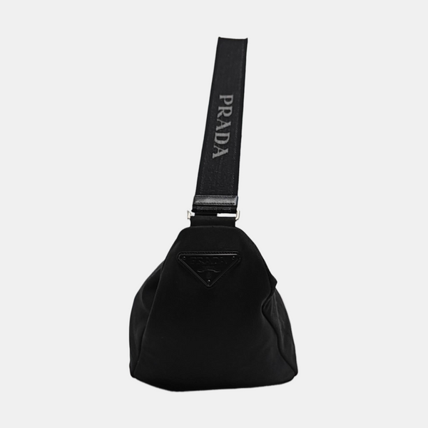 Authenticated pre-owned  Triangle Canvas Black - Shoulder Bag at Looply