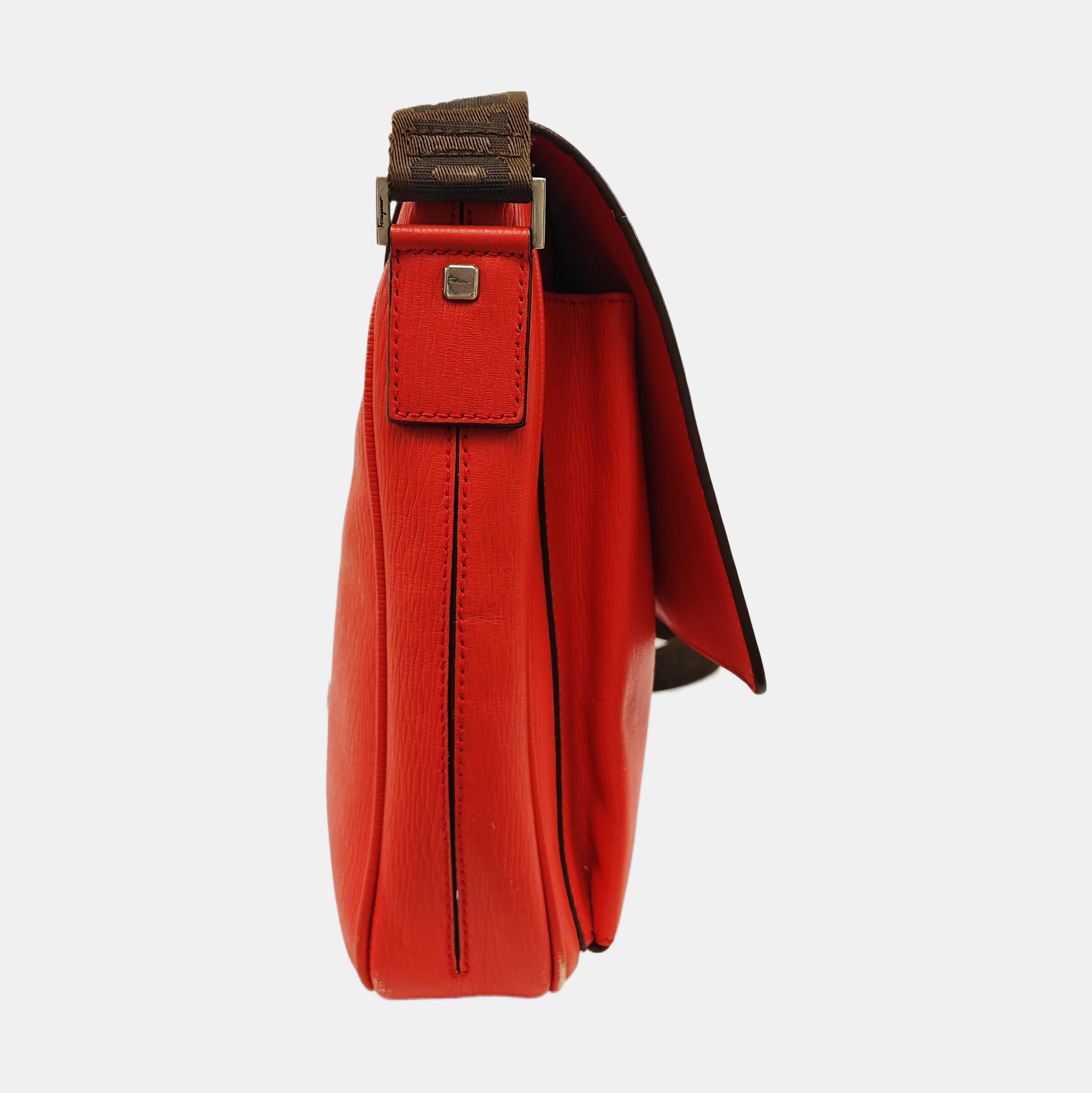Calfskin Shoulder Bag Red