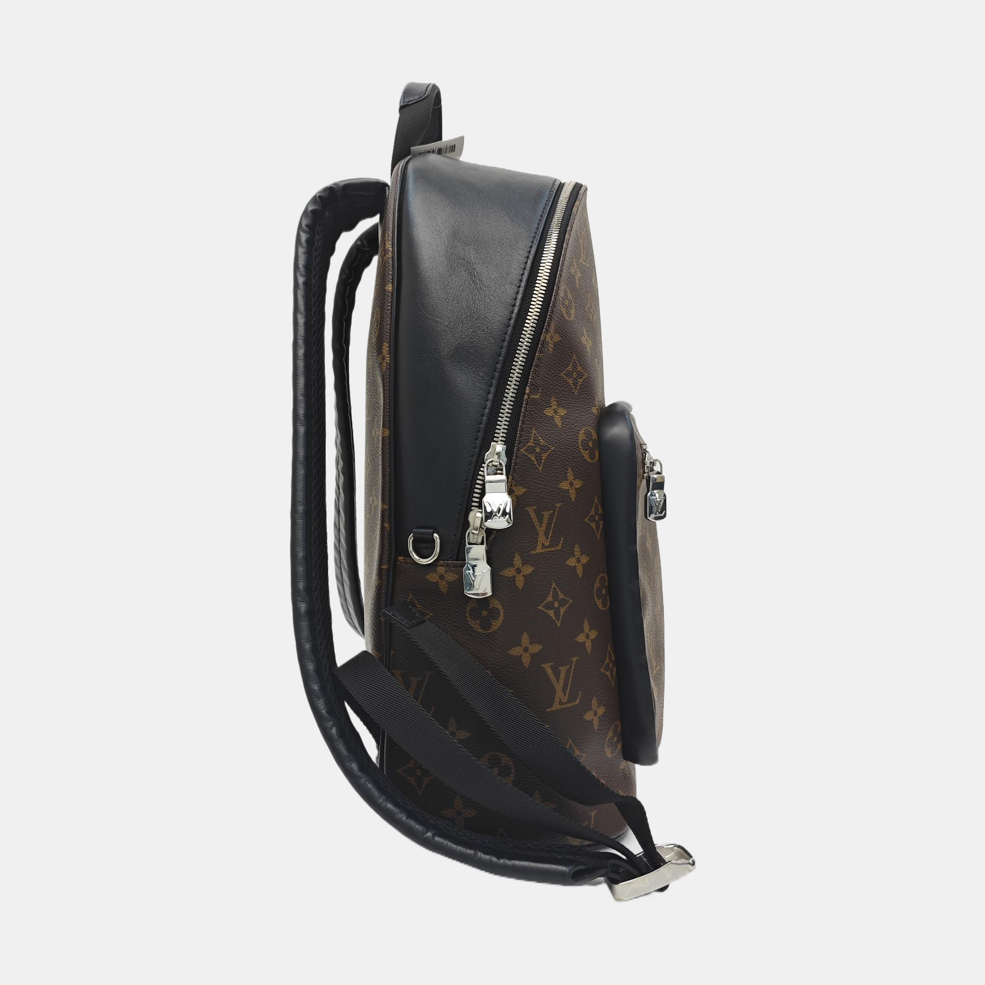 JOSH Monogram Coated Canvas Brown