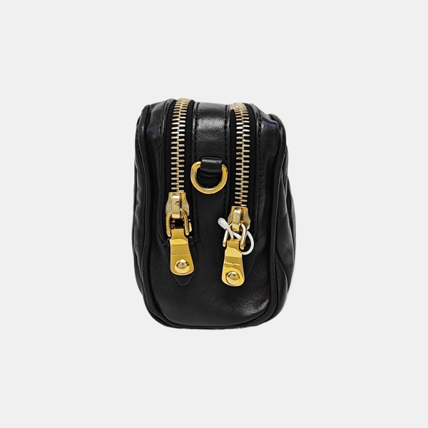 Matelassé Quilted Lambskin Black