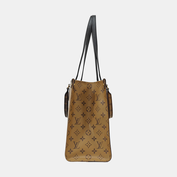 ONTHEGO MM Monogram Coated Canvas Brown