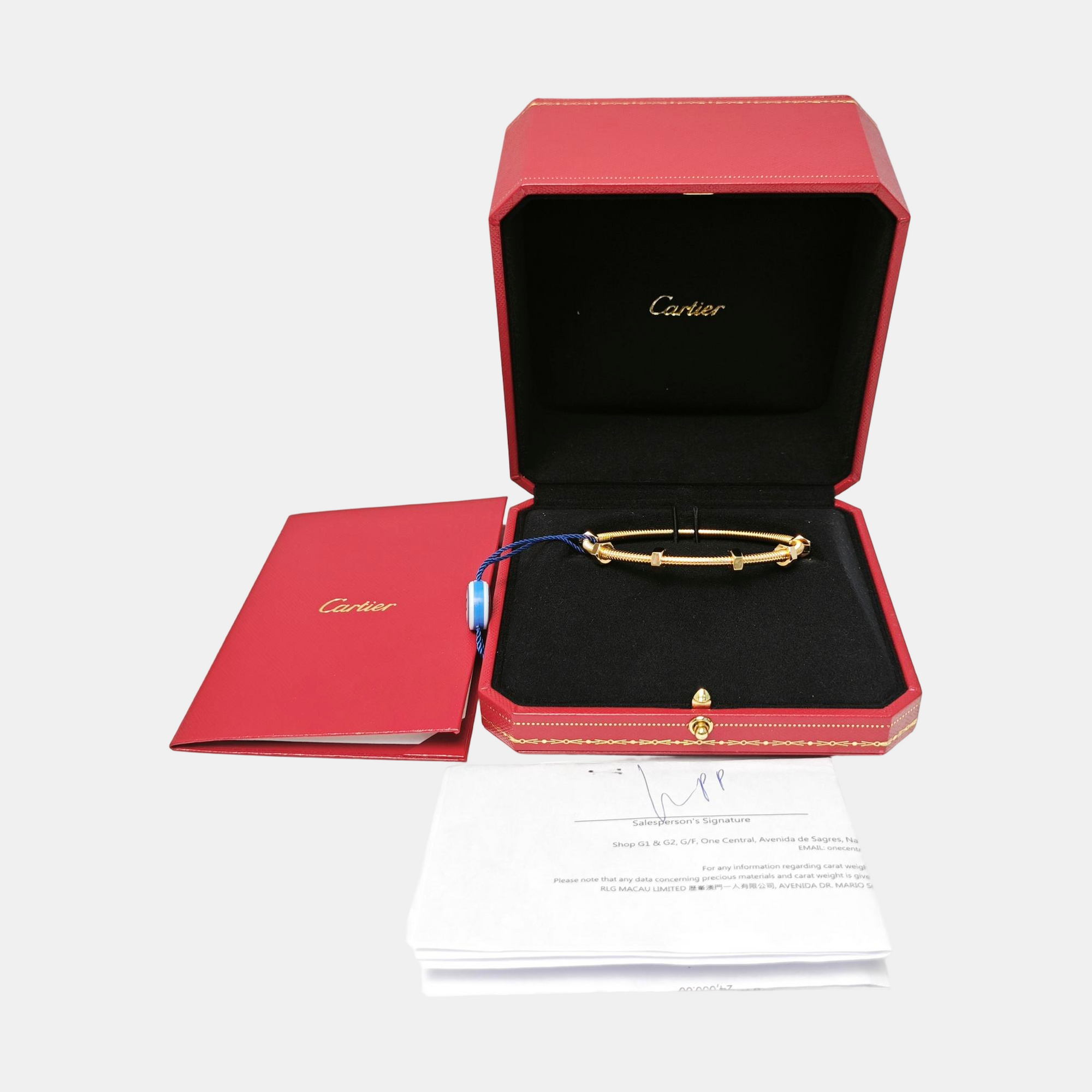 ECROU DE CARTIER 18k Rose Gold Bangle