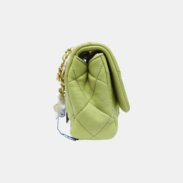 CLASSIC FLAP Mini Quilted Calfskin Green