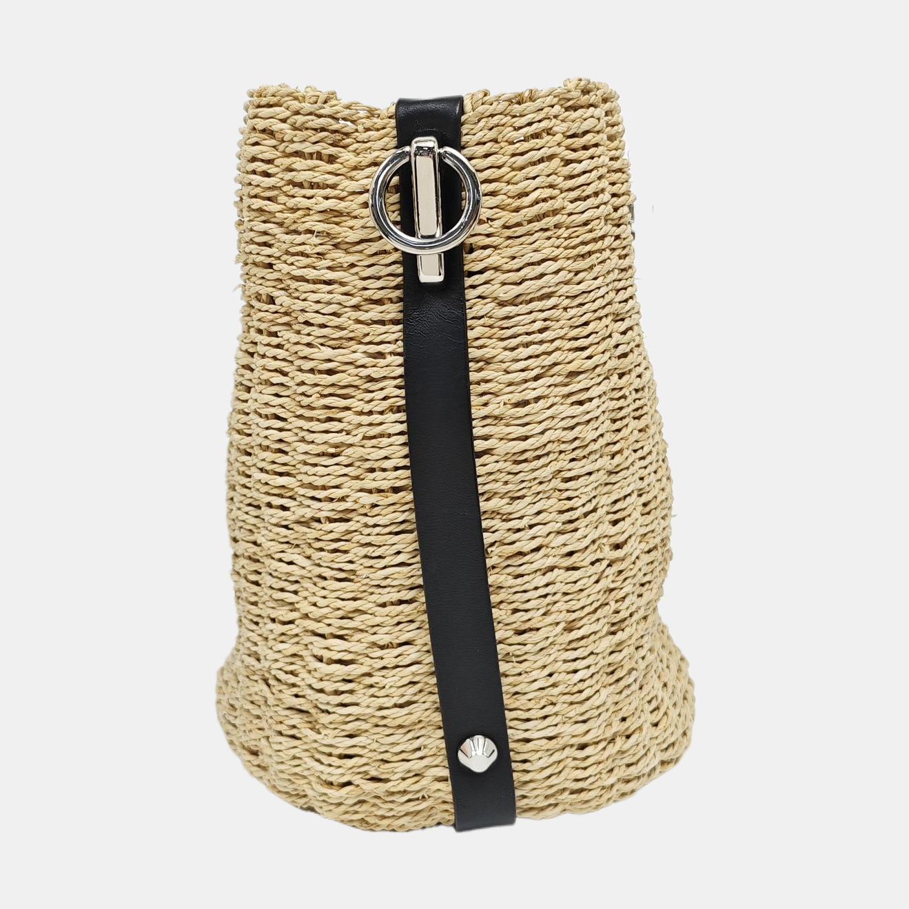 Straw Shoulder Bag Beige