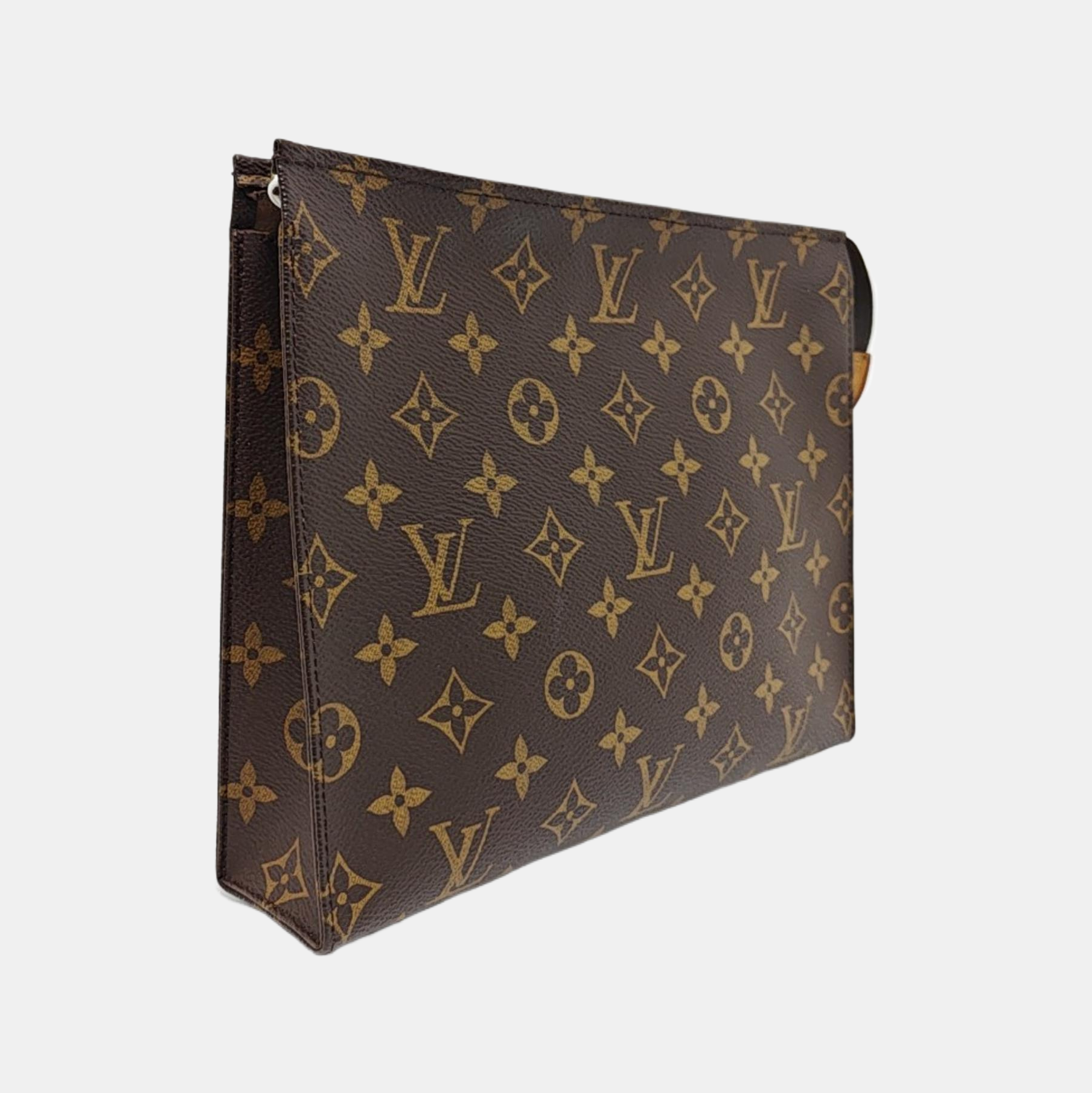 TOILET POCKET 26 Monogram Coated Canvas Brown