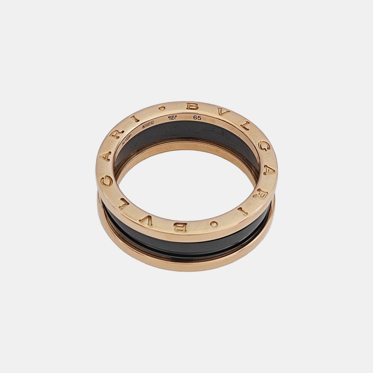 B.ZERO1 18k Rose Gold Ring EU 65