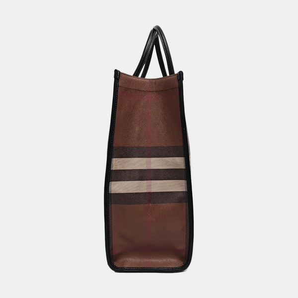 Large Coated Canvas Brown
