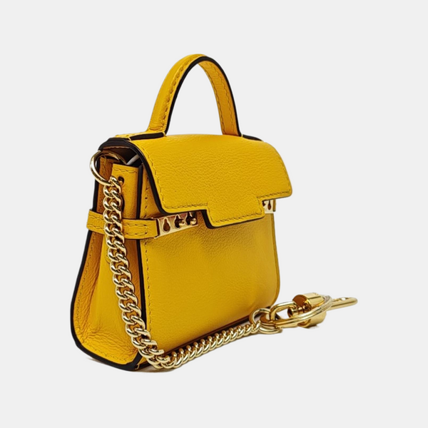 Tempête Leather Yellow Coin Purse
