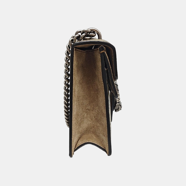 Dionysus Mini Monogram Coated Canvas Beige