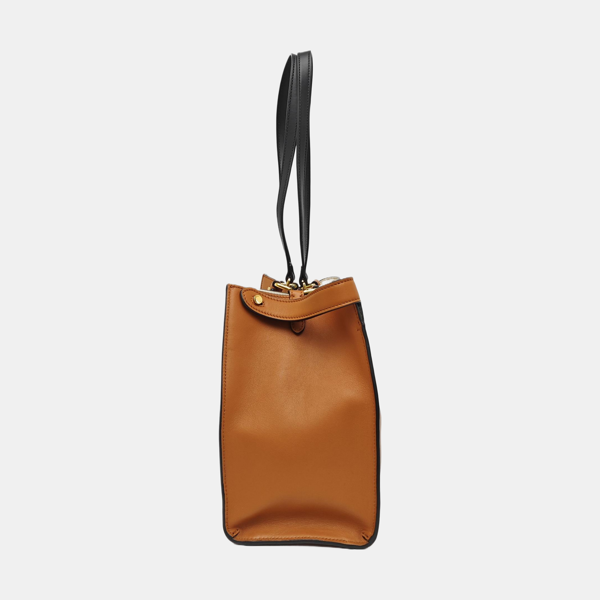 Peekaboo Large Calfskin Brown