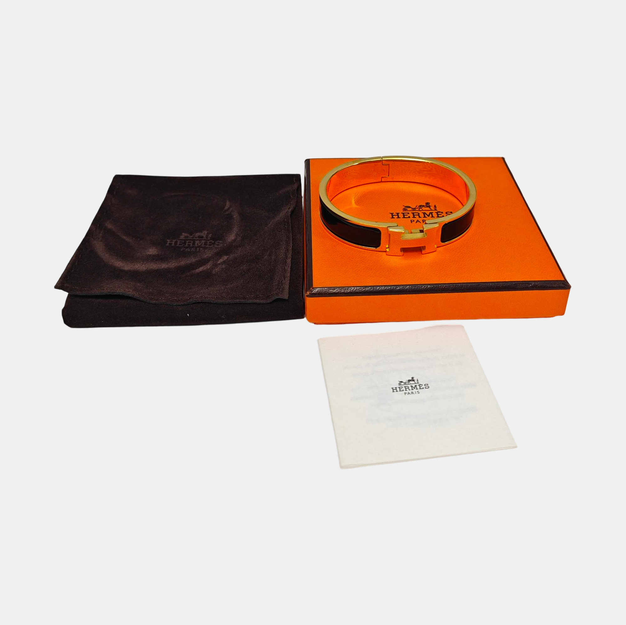 Clic H Metal Gold Bangle