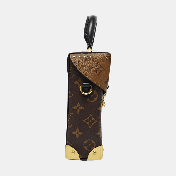 CAMERA BOX Monogram Coated Canvas Brown