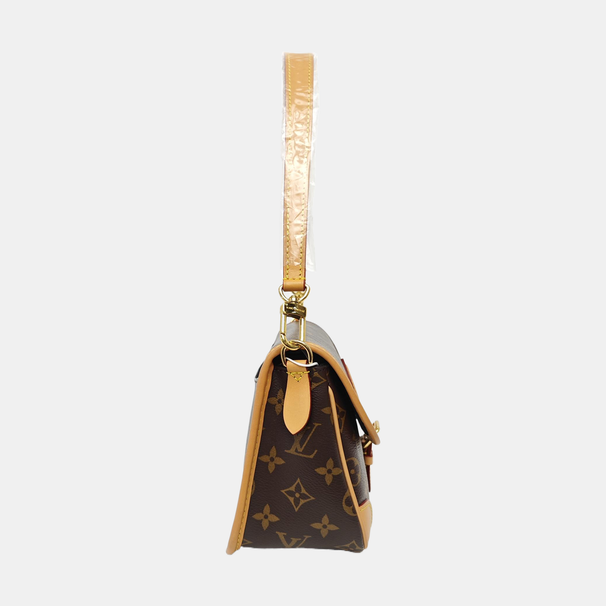 DIANE Monogram Coated Canvas Brown
