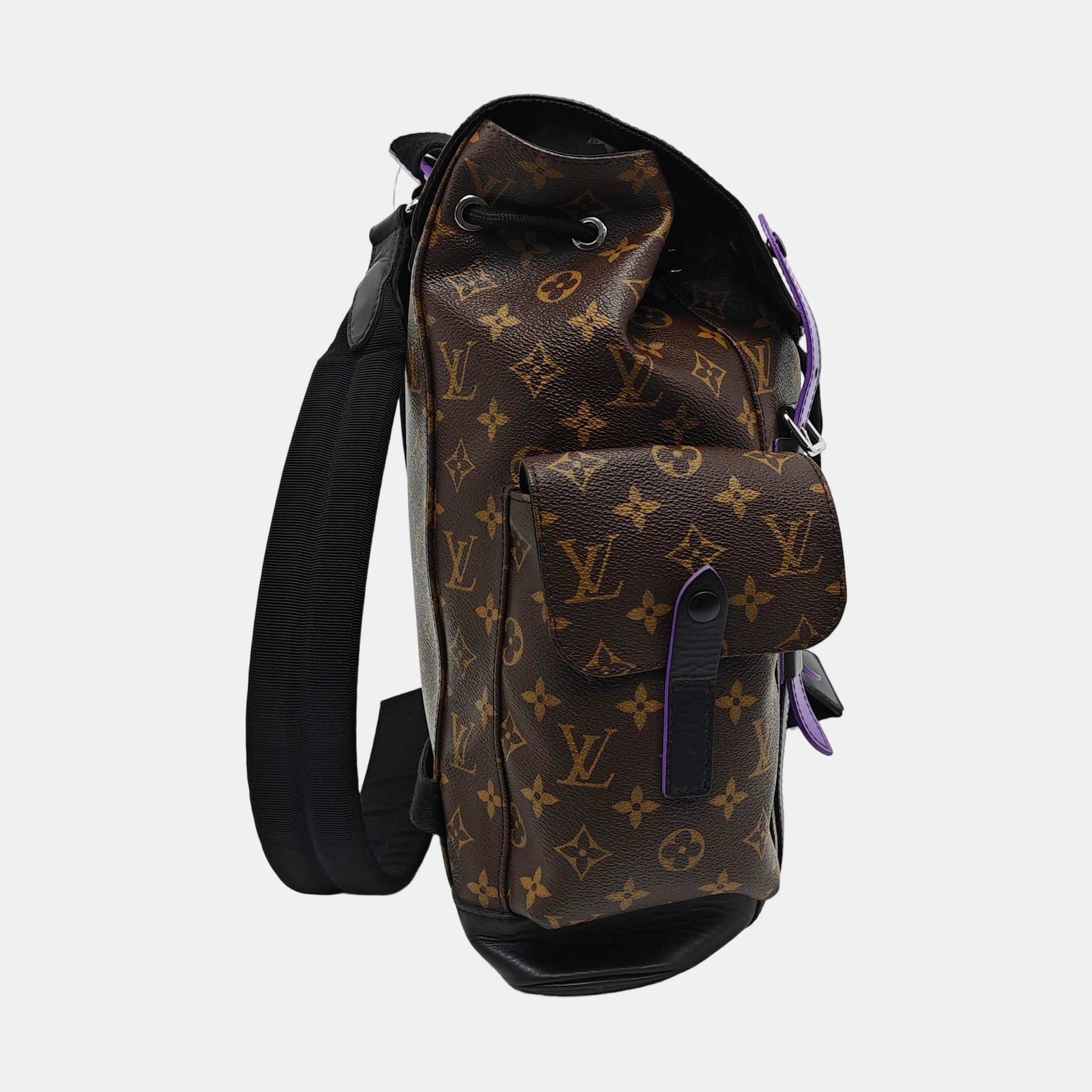 CHRISTOPHER PM Monogram Coated Canvas Brown