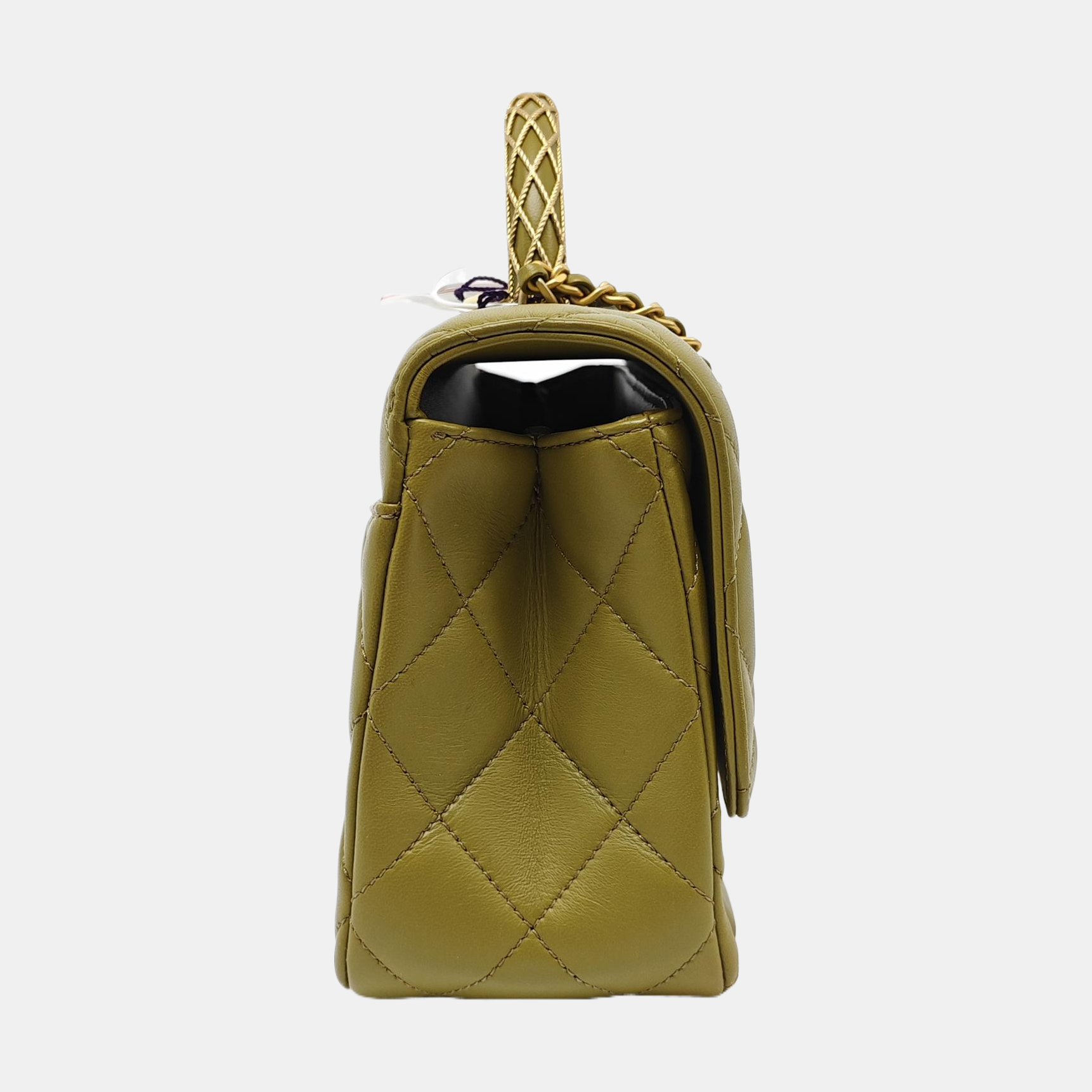 Authenticated pre-owned  COCO HANDLE Quilted Lambskin Green - Shoulder Bag at Looply