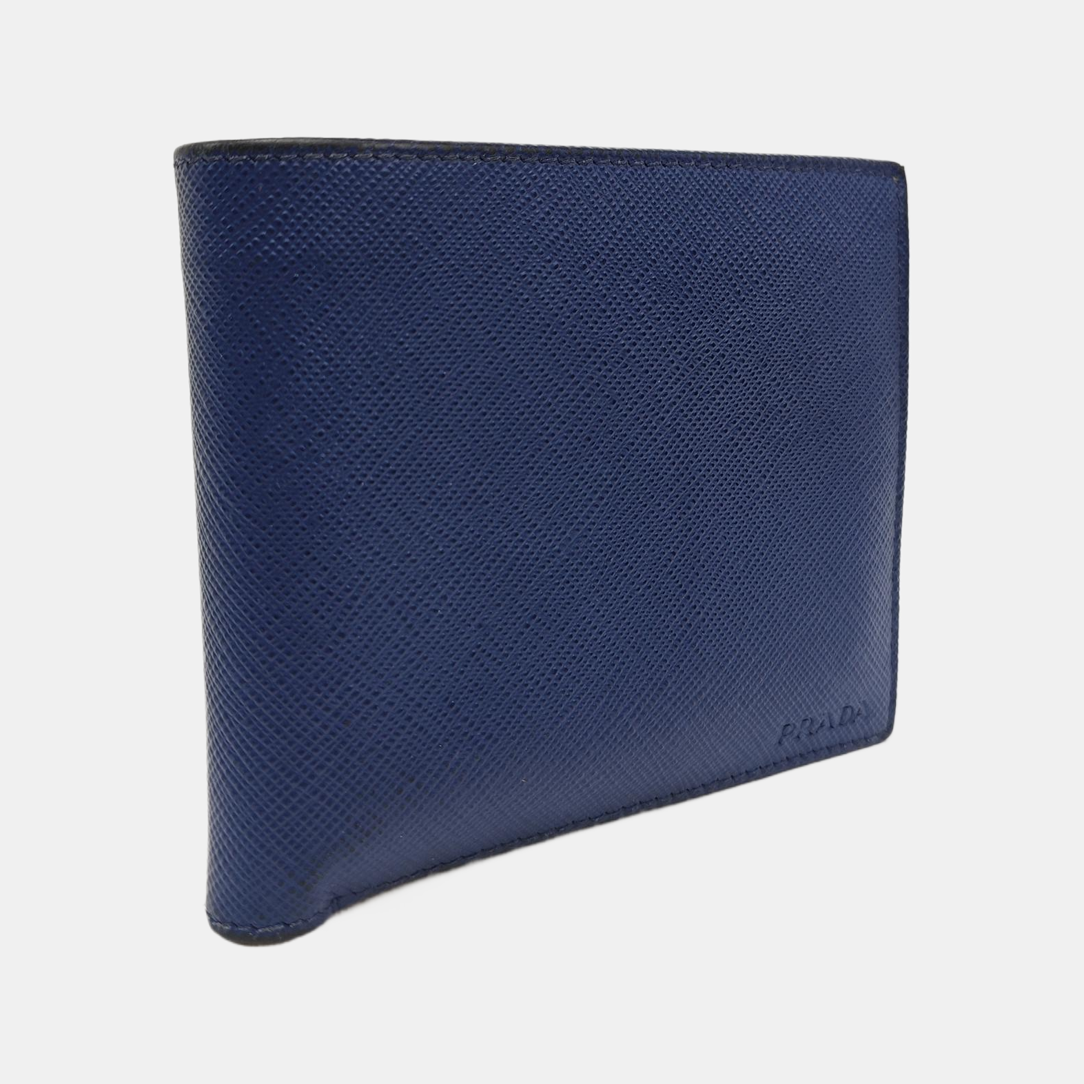 Saffiano Calfskin Card Holder Blue