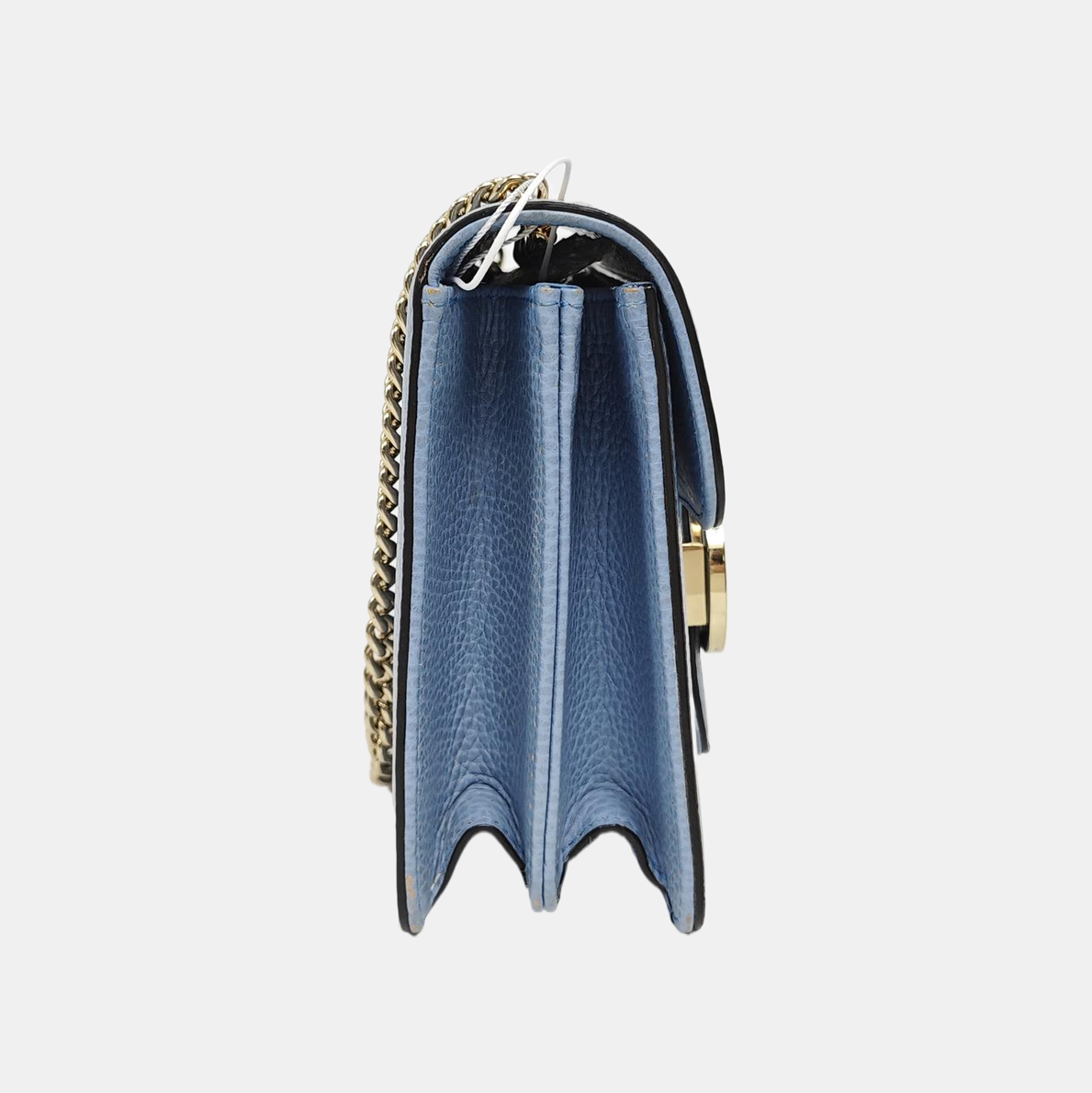 Interlocking G Small Calfskin Blue