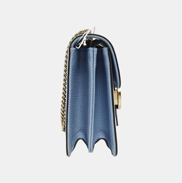 Interlocking G Small Calfskin Blue