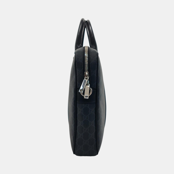 Monogram Coated Canvas Medium Black
