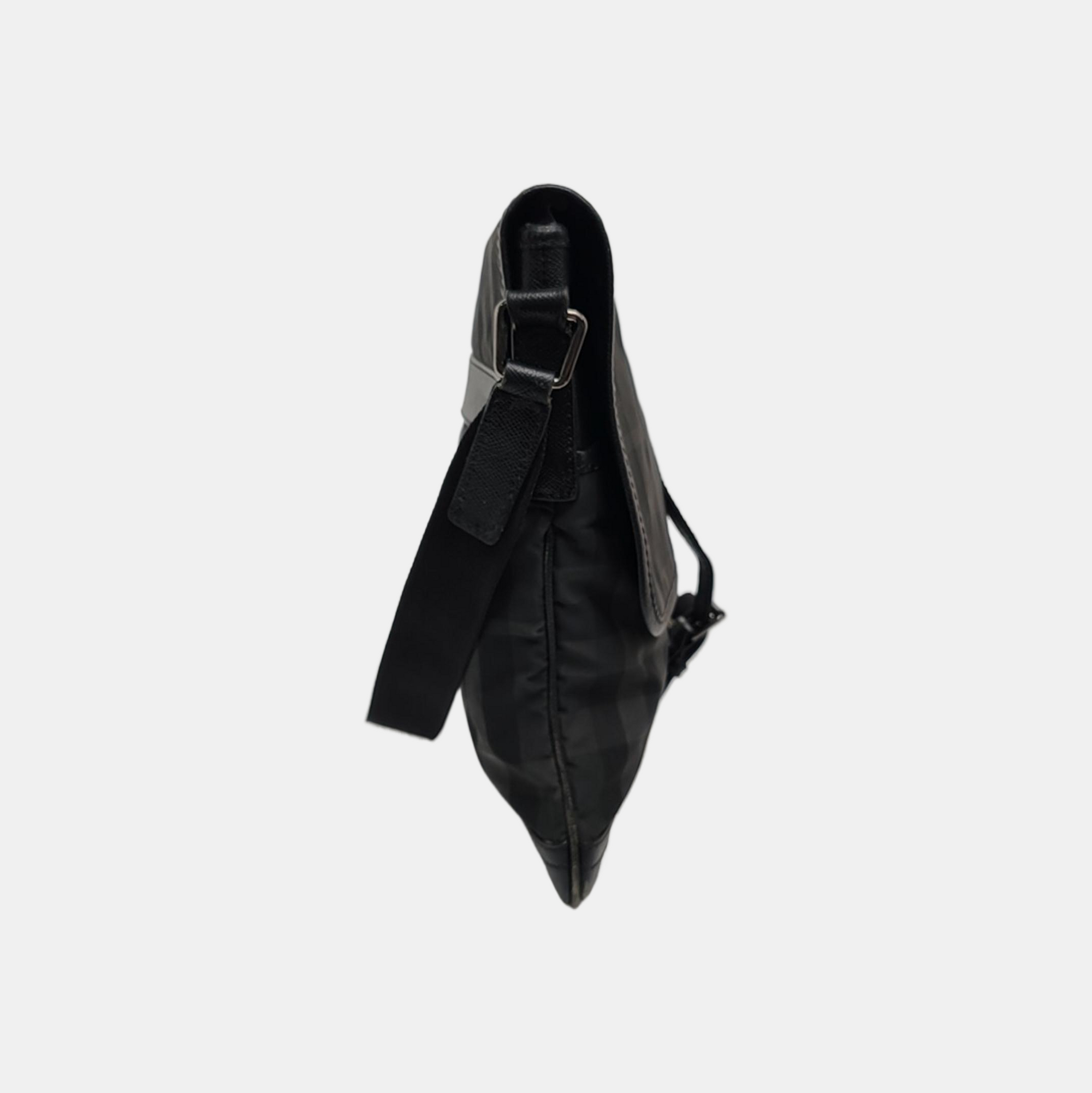 Fabric Crossbody Bag Black
