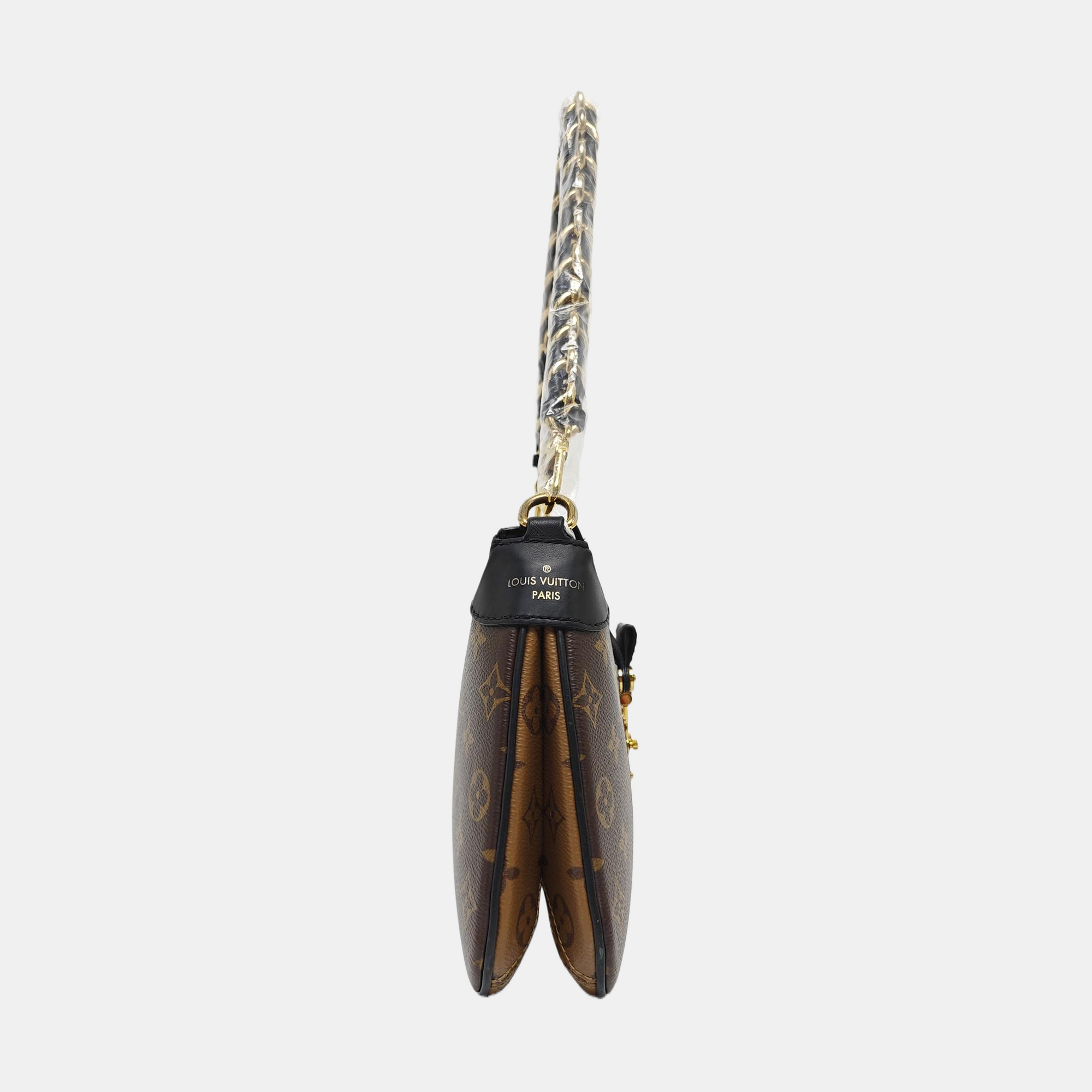 TWINNY Monogram Coated Canvas Brown