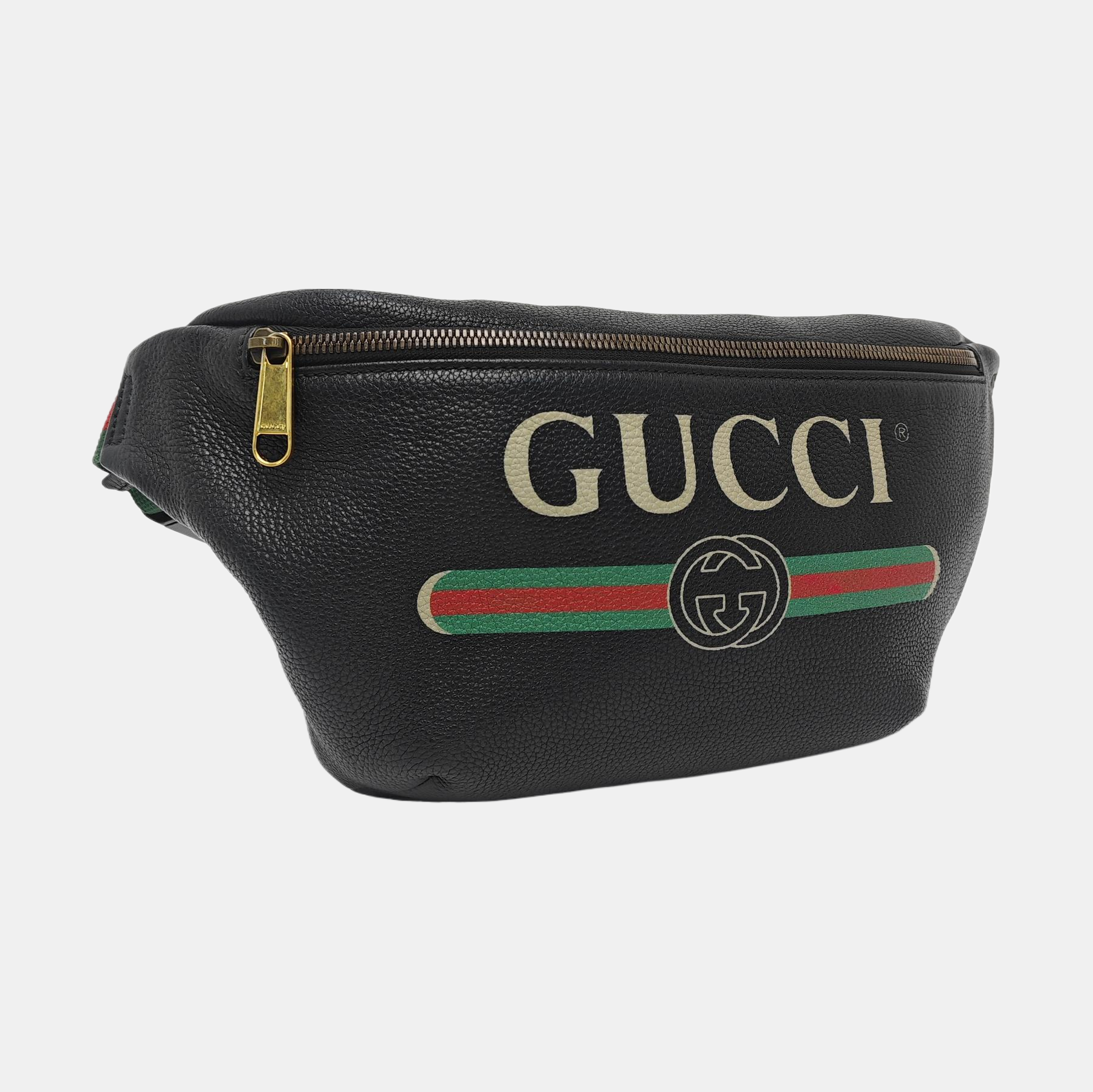 Print Large Calfskin Black