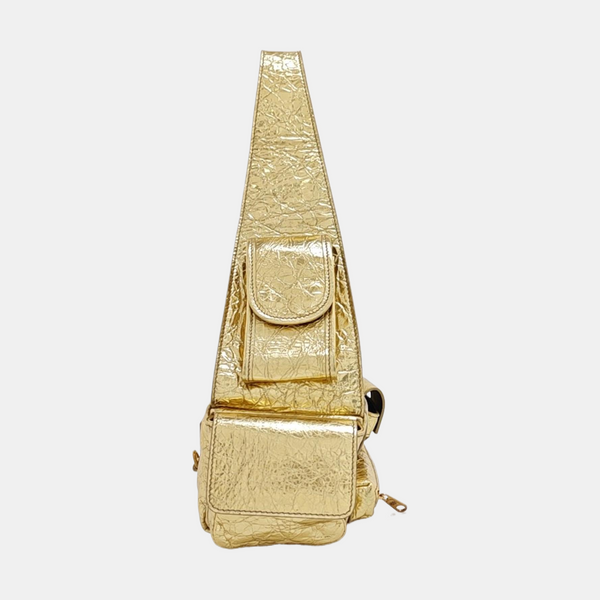 Lambskin Shoulder Bag Gold