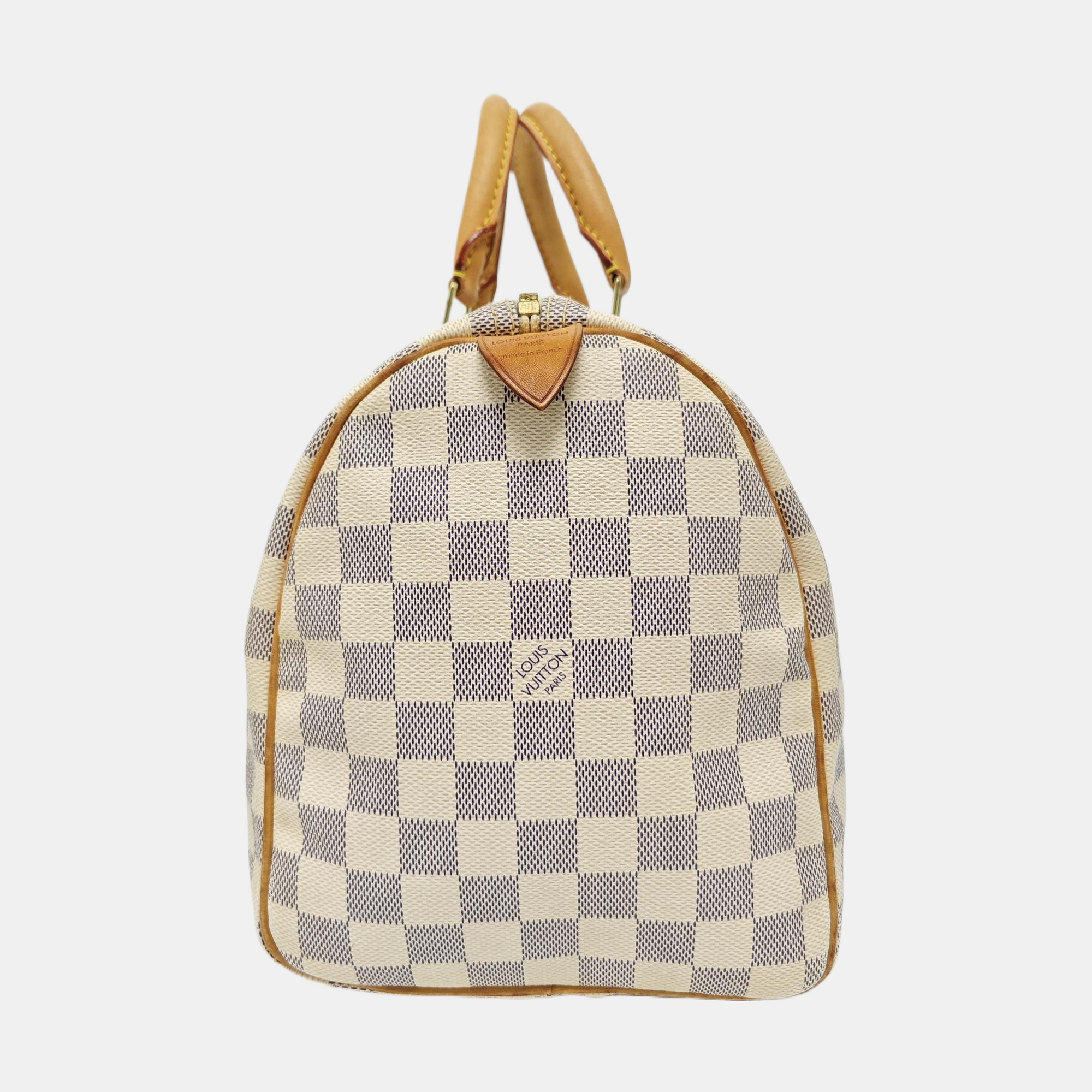 SPEEDY 30 Damier Azur Coated Canvas White
