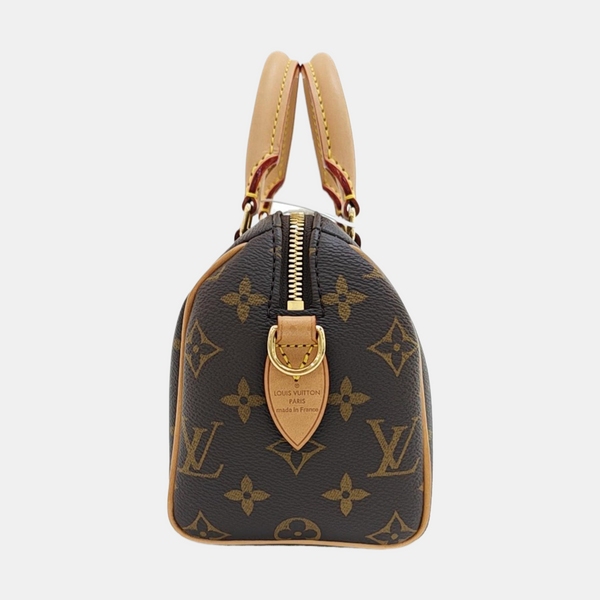 SPEEDY 20 Monogram Coated Canvas Brown