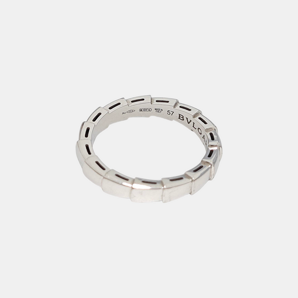 SERPENTI 18k White Gold Silver Ring EU 57