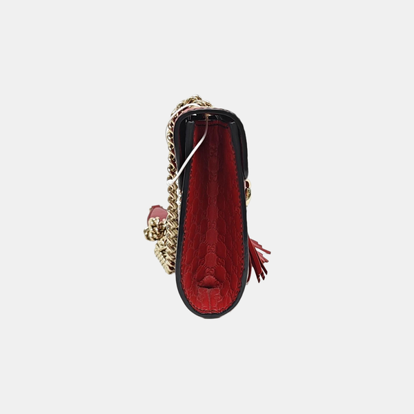 Emily Chain Monogram Calfskin Red