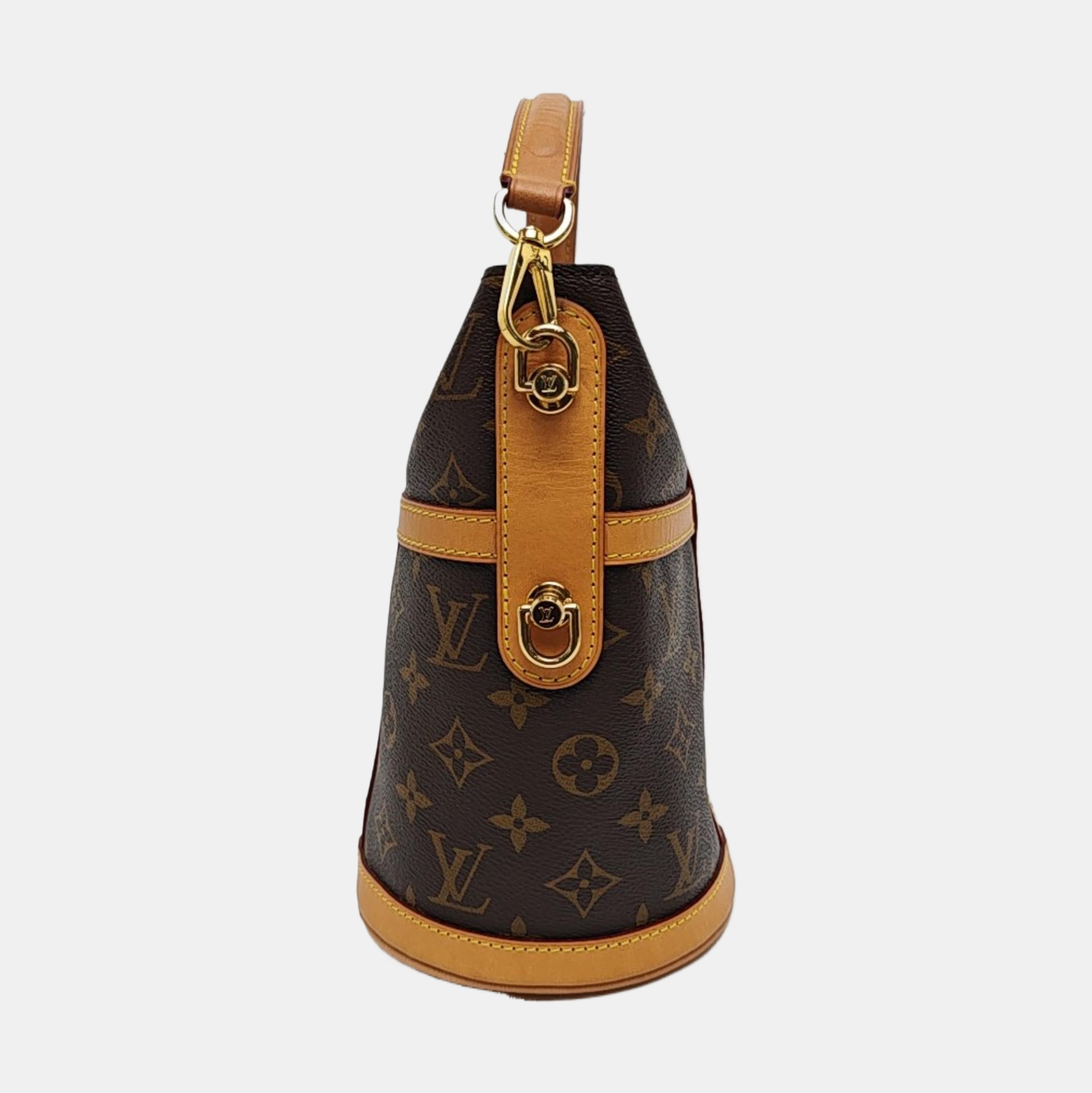 DUFFLE Monogram Coated Canvas Brown
