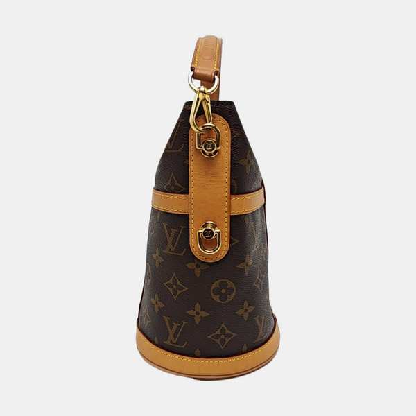 DUFFLE Monogram Coated Canvas Brown