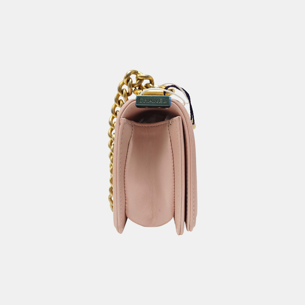 BOY CHANEL Quilted Fabric Pink