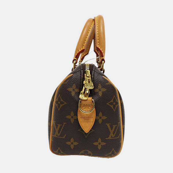 SPEEDY 20 Monogram Coated Canvas Brown
