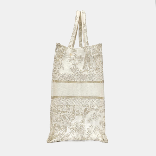 Book Tote Medium Canvas White