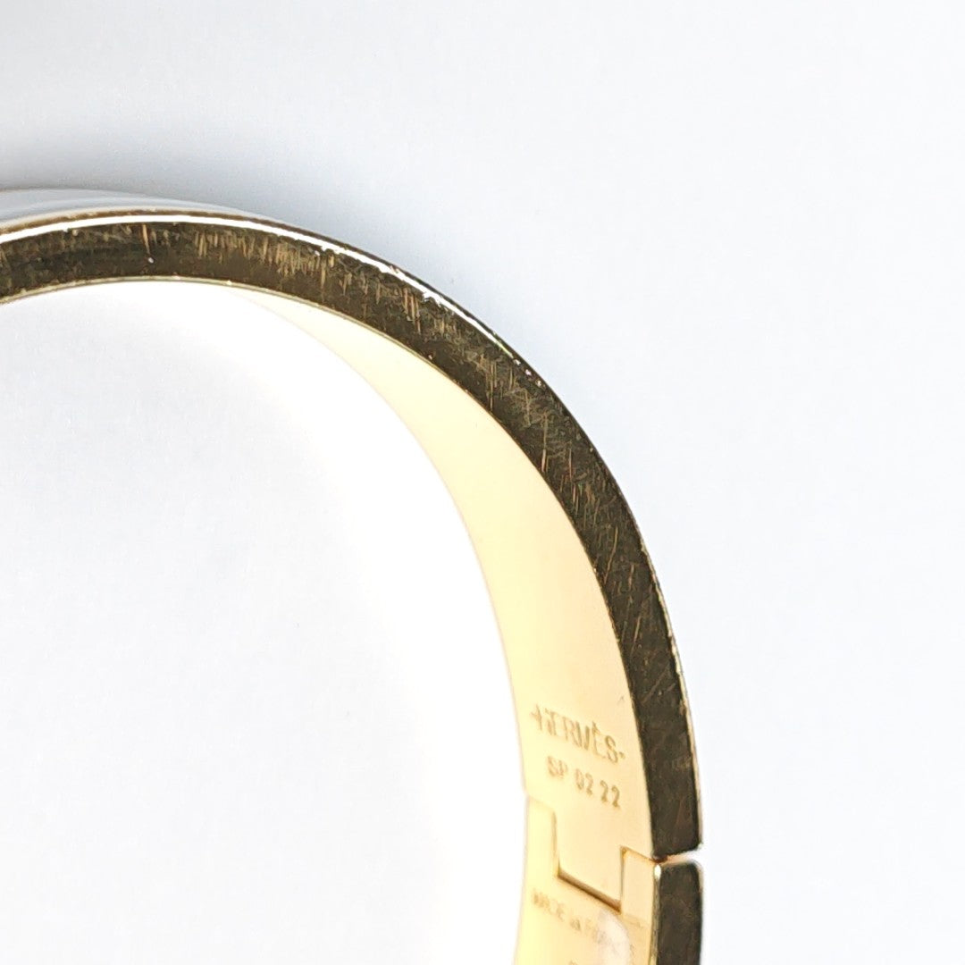 Clic H Metal Gold Bangle