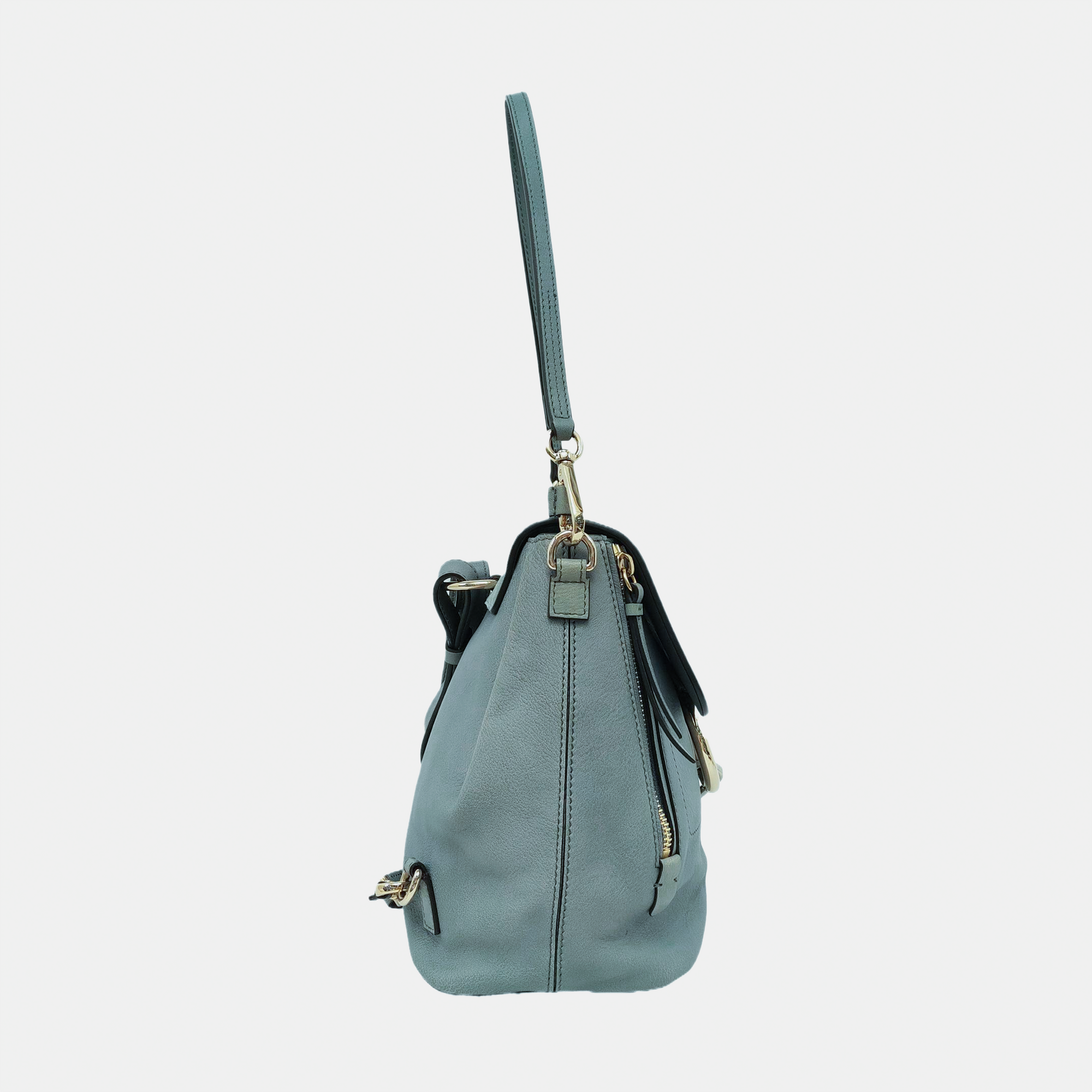 Faye Mini Calfskin Blue