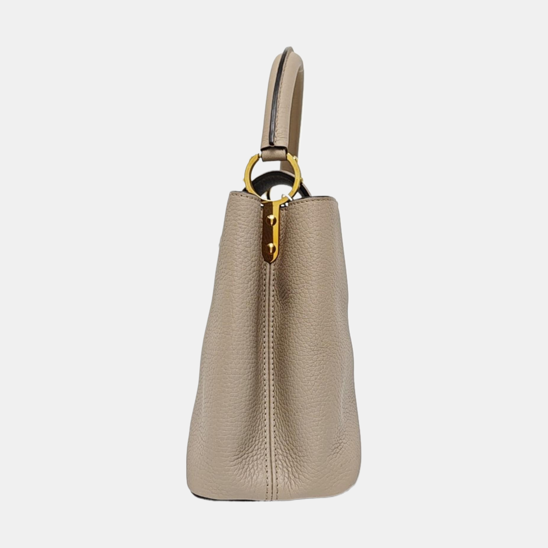 CAPUCINES MM Calfskin Gray