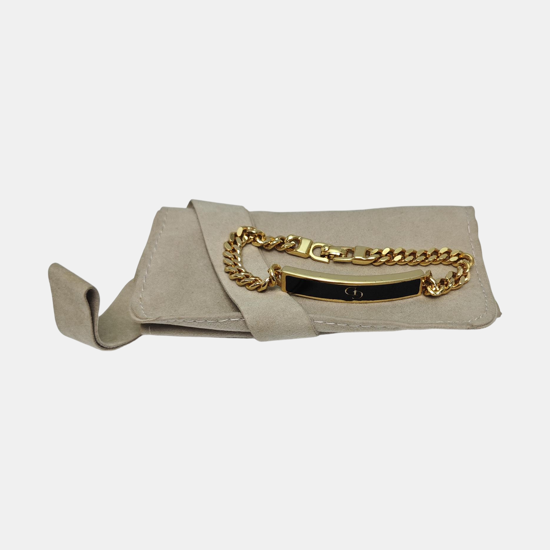Petit CD Metal Gold Bracelet